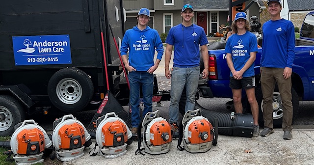 Spring yard cleanup in Overland Park, KS - 3